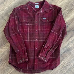 Columbia Red Plaid Shirt